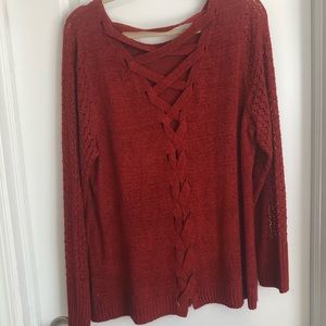Maurice’s Dark Red Sweater